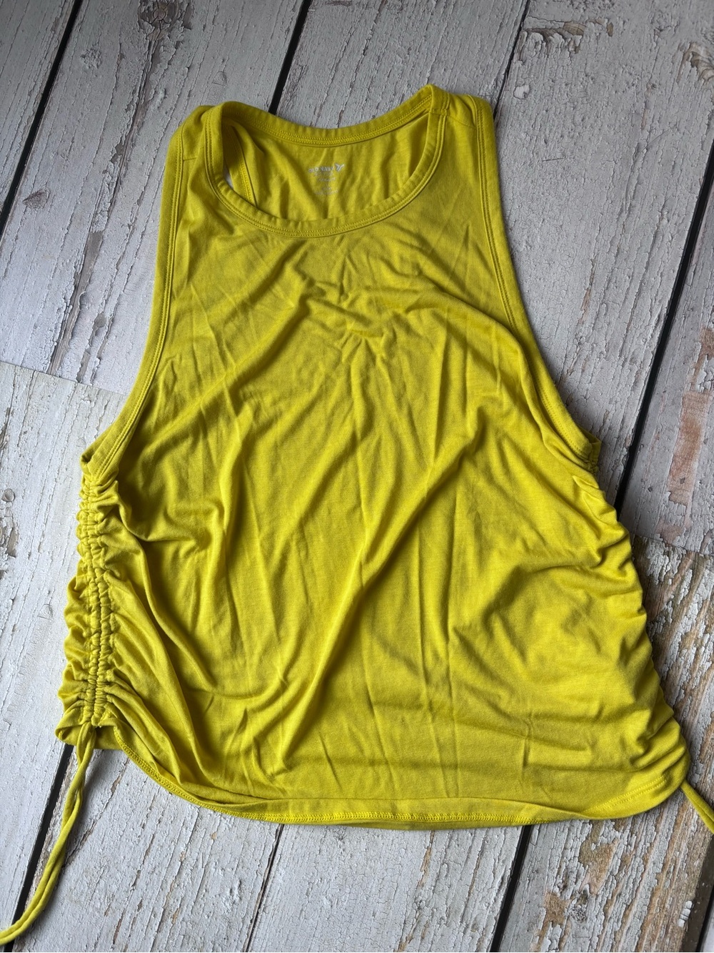 Old Navy Yellow Side-Drawstring Tank Top - Women